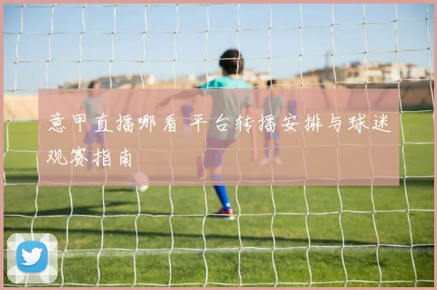 意甲直播哪看 平台转播安排与球迷观赛指南