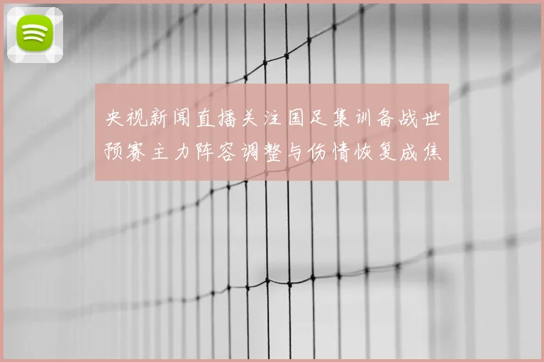 央视新闻直播关注国足集训备战世预赛主力阵容调整与伤情恢复成焦点